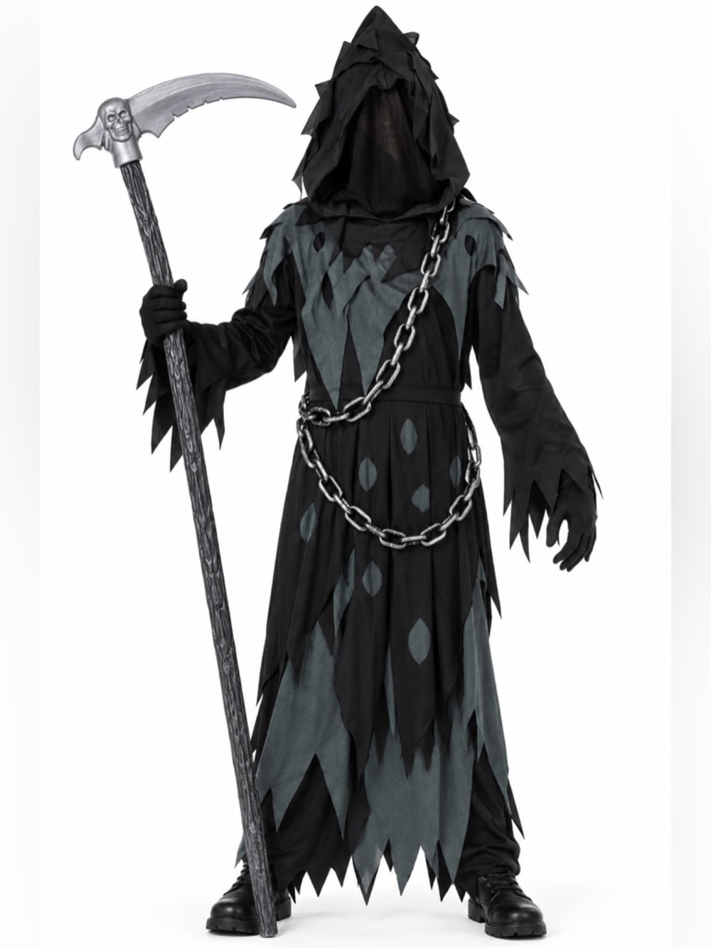 Spooktacular Creations Kids Dark Knight Reaper Halloween Costume | Size Medium